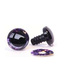 16颗3D闪光娃娃眼睛，巨型活动眼珠，16/18/20/25/35毫米，DIY娃娃眼睛配件，非常适合钩针编织、阿米格鲁米工艺品以及动物娃娃的装饰。 - 細閃 - 查看 10