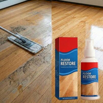 Mirror Shine Finish! Professional Floor Polishing Agent, Deep Action Stain Remover & Brightening Liquid, Restores Brilliant Luster To Dull Floors, Effortless Home Refurbishing Tool