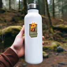 1张垃圾桶着火浣熊贴纸，趣味“一切都好”笔记本电脑贴纸，浣熊乙烯基贴纸，烧胎礼物，防水即撕即贴水瓶贴纸，心理健康保温杯贴纸，潮流讽刺笔记本贴纸，送给混乱爱好者的完美礼物，手绘浣熊汽车贴纸，易贴可爱笔记本电脑乙烯基贴纸，火焰表情包水瓶贴纸，复古烧胎计划本装饰，神经质保温杯乙烯基贴纸，送给过度思考者的理想礼物 - S1819 - 查看 3