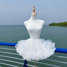 女士衬裙洛丽塔多层蓬蓬半裙配饰 - 彩色 - 查看 3