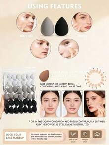 MAANGE 2 miếng mút trang điểm hình tam giác, thích hợp sử dụng ướt, mút tán phấn hình tam giác dùng cho phấn phủ dạng bột và phấn nén, tiện lợi khi đi du lịch, phù hợp với mọi kiểu trang điểm, quà tặng, đồ dùng du lịch giá rẻ, vật dụng cần thiết khi đi du lịch. - Nhiều màu - Xem 3