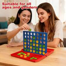 Four In A Row Game Set, Interactive Board Games For Adults, Fun Strategy Toys, Ideal Gift For Family Gatherings & Parties - Multicolor - View 6