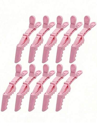 12pcs/6pcs Multi-Functional Hair Clips, Hairstylist Professional Alligator Clips, Suitable For Hairstylists And Stylists, Non-Slip Plastic Hair Clips For Ladies, Salon-Use Hair Clips, Long Mouth Clips, Crane Mouth Clips, Suitable For Curly Hairstyles, Household Bathroom Items, Cosmetic Items, Travel Beauty Essentials, Hair Accessories, Hairstyling Accessories