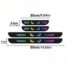Universal Laser Car Door Welcome Scuff Plate Protector Sticker, Colorful Car Rear Bumper Protector Sticker - Multicolor - View 12