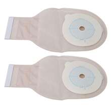 10pcs One Piece Colostomy Bag Lock Buckle Activated Carbon Deodorizing Disposable Ostomy Pouch for Stoma Care - Caqui - Ver 6