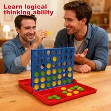 Four In A Row Game Set, Interactive Board Games For Adults, Fun Strategy Toys, Ideal Gift For Family Gatherings & Parties - Multicolor - View 5