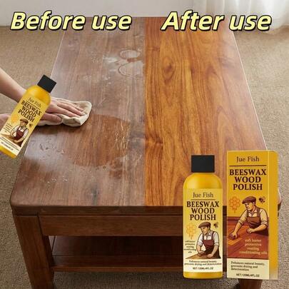 Ultimate Furniture Rescue! All-In-One Beeswax Care Spray, Heavy Duty Dust & Stain Eraser For Tables, Cabinets & Floors, Deeply Nourishing Formula, Keeps Wood Surfaces Sparkling Clean