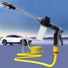 RELOUST High-Pressure Multi-Functional Car And Motorcycle Washing Water Gun. Durable Plastic Body. Adjustable Nozzle For Garden Hose. Suitable For Cleaning Bicycles/ Vehicles/ Outdoor Areas/ Gardening Watering. Powerful Spray Gun. - Portable High-pressure Water Gun (with Foam Dispenser) - View 3