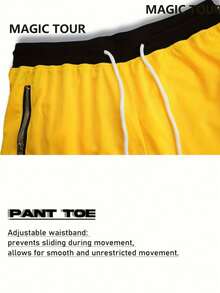 男士抽绳腰带条纹宽松休闲篮球短裤，夏季 - 紅色 - 查看 8