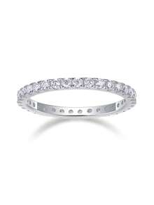 925er Sterling Silber Moissanit Ring, hypoallergen, Verlobungs-/Eheringr, minimalistisches einzigartiges Design, vielseitig für den täglichen Gebrauch, Hochzeits-/Jahrestags-/Geburtstagsgeschenk, kommt mit Geschenkbox und Zertifikat - Silber - Übersicht 15