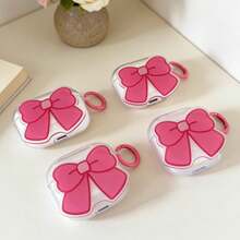 Acrylic Bowknot Design Protective Case Compatible With Apple , Anti-Scratch And Anti-Drop Cover - Clear - View 2