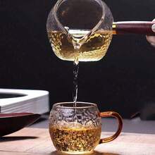 12/6/4件套纹理玻璃杯，迷你茶杯，小酒杯，玻璃马克杯，水杯，浮雕图案，艺术杯，居家办公饮茶、咖啡、饮水必备，送给父母的礼物 - 無色 - 查看 6
