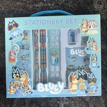 1 Set Family And Friends Cartoon Ruler Pencil Sharpener Eraser Notebook Set Creative Drawing Office Supplies Bluey Bingo Dog Cute Coco Rusty Muffin Stationery Kit Birthday Christmas Xmas Gifts - Multicolor - View 14
