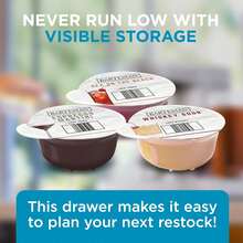 Bartesian - Organizador de cajones para almacenar cápsulas para hacer cócteles, elegante soporte y dispensador para coctelería, accesorios para bar en casa, para máquina, capacidad para 36 cápsulas - Cajón de cápsulas - Ver 6