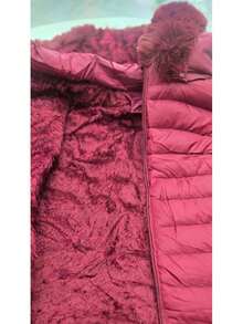 Waterproof Puffer Jacket - Red - View 5
