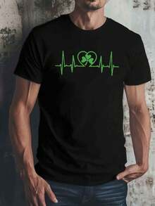 Men Outdoor Tees & Tanks - Black - View 1