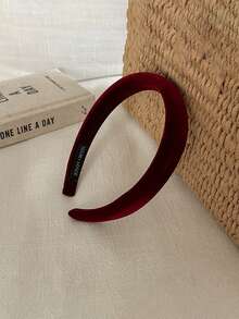 2025 New Velvet Headband For Women, Minimalist Elegant Fashion Autumn/Winter High Crown Pressure Hair Hoop - Multicolor - View 5