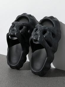 Sandalias de dedo de verano para hombres con diseño de raíz de árbol de moda y fresco, nuevas sandalias unisex antiolores de EVA 2026 - Negro - Ver 2