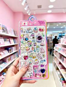 Pegatinas de recompensa de animales lindos en 3D - Diseño elegante y fresco, perfectas para fundas de teléfono, cuadernos, manualidades, pegatinas divertidas, páginas de expansión de diarios, pegatinas en relieve 3D y pegatinas de graffiti. - Multicolor - Ver 18