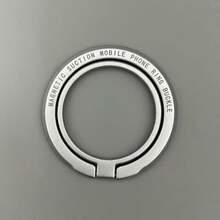 合金磁性金属 Magsafe 指环手机支架，Magsafe 磁性手机指环，便携式慵懒磁性金属指环支架，360° 旋转，超薄小巧不占空间，慵懒指环手机支架，适合观看视频，指环设计防盗，多功能指环磁性手机支架，情人节礼物 - 彩色 - 查看 10