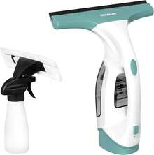 DOVAMAN Cordless Window Vacuum, 30 Min Runtime, 280mm Suction Nozzle, Spray Bottle With 2 Microfiber Cloths, 150ml Water Tank, 700g Lightweight Window Cleaner - White - View 8