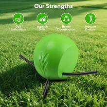 Golf Swing Training Aid, Golf Swing Trainer For Posture Correction Practice, Unique Alignment Rod Head Helps Train Proper Swing Mechanics, Arm Structure, Sure Set, And Alignment - màu xanh lá - Xem 6