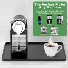 Silicone Coffee Mat - Coffee Bar Accessories And Storage Mat, Waterproof Edged Coffee Bar Mat, Non-Slip Kitchen Countertop Dish Drying Mat - Multicolor - View 3