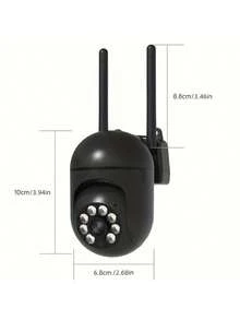 Wireless WiFi Pet Security Camera, Outdoor Weatherproof Camera, 1080P HD, Color Night Vision, Two-Way Audio, 360° Pan/Tilt/Zoom, Motion Tracking And Detection, For Home Security With Spotlight And Siren - Multicolor - View 10