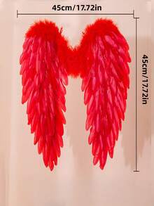 Ailes de plumes d'ange blanc - Décorations de fête, accessoires de scène et costumes de spectacle de mode pour adultes, accessoires de fête faits à la main, petites ailes pour jeux de rôle, ailes d'ange noir pour fête, décorations de fête de Noël, costumes de scène, fournitures de fête de Noël, fournitures de fête d'Halloween, costumes portables, décorations de fête, accessoires photo de fête, convient aux adultes - Multicolore - Voir 11
