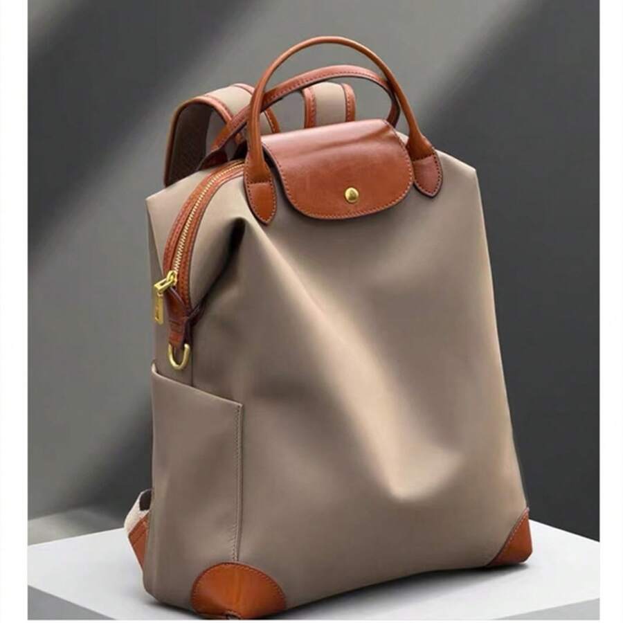 Men Fashion Backpacks - Khaki - View 1