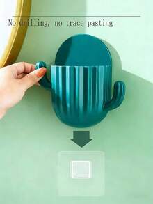 1pc Wall Mounted Storage Box, Bathroom Organizer, Bedside Storage Holder, Chopsticks Rack - Multicolor - View 11