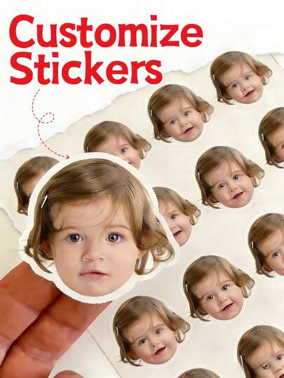 Custom Photo Stickers, Face Stickers, Personalized Stickers,Her Stickers, Personalized Stickers, Custom Logo Stickers, Laptop Stickers, Water Cup Stickers, Car Stickers, Custom Sticker Stickers. For Birthdays, Youth's Birthday Party Photo Stickers,For Valentine's Day, For Mother's Day, Create Your Own Custom Sticker ,For Youth's Day, Autumn Home Refresh, Xmas Decoration,Home Harmony,Office Decor