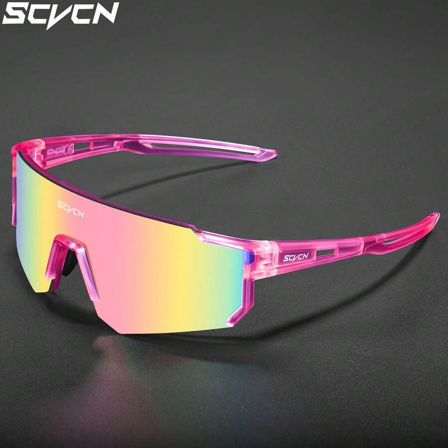 SCVCN运动骑行眼镜，男女通用山地车公路车竞赛眼镜，户外高尔夫眼镜，钓鱼徒步露营旅行摄影配件
