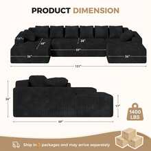 Nalupatio Sofas & Couches - Black - View 2