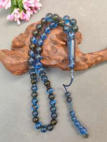 1串45颗10毫米斋月男士念珠，高品质新款猫眼石念珠，适合（斋月和开斋节礼物） - 彩色 - 查看 10