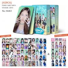 92件/盒 TWICE（60张LOMO卡+32张贴纸）K-POP粉丝周边，SKZ限量版粉丝商品，ENEMY收藏照片卡、贴纸、节日礼物 - 彩色 - 查看 3