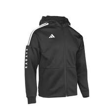 Adidas Toddler Sports Jacket, Lightweight Windbreaker, Thin Jacket, Boys Stand Collar Hooded Outerwear - Black - View 13