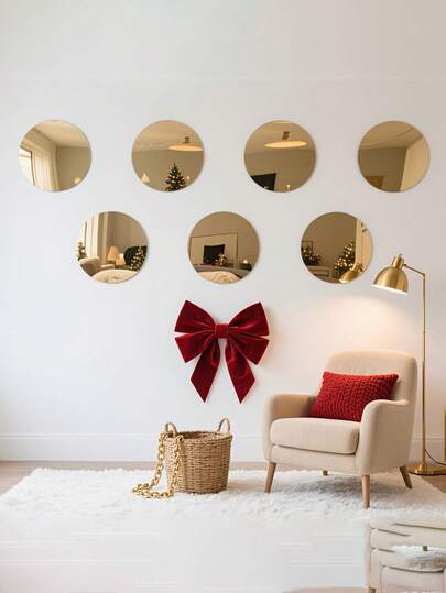 מדבקת קיר מראה אקרילית עגולה בצבע זהב 20 ס"מ, דביקה עצמית נשלפת, מתאימה לחדר אמבטיה, סלון, עיצוב חדר שינה, עיצוב הבית, מדבקת מראה לעיצוב קיר. סט מדבקות קיר מראה עגולות להדביק/עשה זאת בעצמך בצבע מודרני, מתאים לסלון, חדר שינה, עיצוב קיר לספה, מדבקות ייפוי נשלפות לקניונים וחנויות.