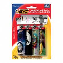 Pocket Lighters 5 Pack, Assorted Unique Designs, Windproof Refillable Mini Lighters For Everyday Carry - 1 - 查看 2