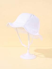 1顶夏季婴儿帽，宽檐遮阳帽，UPF 50+防晒，可爱可调节，泡泡纱面料，适合婴儿派对装饰、幼儿帽、儿童帽、情人节、复活节、节日、生日礼物 - 彩色 - 查看 11