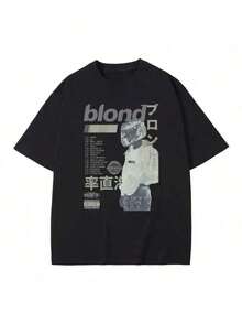 Men T-Shirts - 黑色 - 查看 8