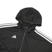 Adidas Toddler Sports Jacket, Lightweight Windbreaker, Thin Jacket, Boys Stand Collar Hooded Outerwear - Black - View 3