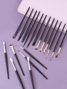 新款6件套眉形刷眉笔眼线刷便携小角度眉刷女士化妆工具 - 彩色 - 查看 4