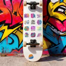 Aesthetic Mindful Mottos Sticker Collection - Vibrant Handwritten & Typographic "Not Reactive, Intentional" Decals For Water Bottle, Planner & Personal Stationery - Multicolor - View 7