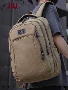 Ba lô nylon nhiều ngăn kiểu dáng Preppy dành cho nam; Có thể đựng laptop công sở 15.6 inch; Túi đi học nhẹ nhiều ngăn; Túi du lịch dung tích lớn; Túi đi làm hàng ngày tiện lợi; Túi sách đa chức năng; Thích hợp cho học sinh, học sinh trung học cơ sở, trung học phổ thông, y tá, giáo viên, doanh nhân, du lịch và nghỉ mát, công tác, đi làm hàng ngày, mua sắm, văn phòng, hẹn hò, leo núi, đào tạo, làm việc, quà tặng sinh nhật, quà tặng ngày lễ. - Nhiều màu - Xem 2