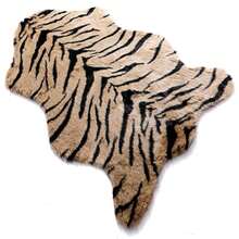 Seek4comfortable Tiger Print Rug, 23.6x43.5 In Animal Printed Faux Cowhide Area Rug Skin Fur Luxury Soft Faux Fur Rug Perfectly In Living Room/Bed Room - 老虎 - 查看 1