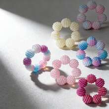 Finger Massage Ring, Stress Relief Fidget Toy, Portable Beaded Finger Rings, Perfect Gift For Friends, Lovers, Birthday, New Year, Unisex - Multicolor - View 11