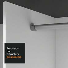 Ropero Closet Madesa 3 Puertas Color Negro y Blanco 01 - Negro y Blanco - Ver 7