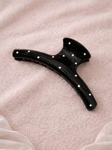 4件套：黑色波点发夹、红色波点爱心发夹、豹纹镂空月亮发夹、黑色猫爪发夹，时尚百搭，简约优雅纯色发夹，适合日常、休闲、派对、海滩、度假、发型设计、洗头/洗脸、化妆、服装配饰，秋冬春夏度假必备发饰 - 彩色 - 查看 8