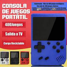 Handheld Console - Retro Video Games, 400 Optimized Classic Games, 2.8 "Color Screen, Support For TV Connection And Two Players - Is The Perfect Gift For Family Or Friends At Christmas, New Year, Birthday - Xám - Xem 3